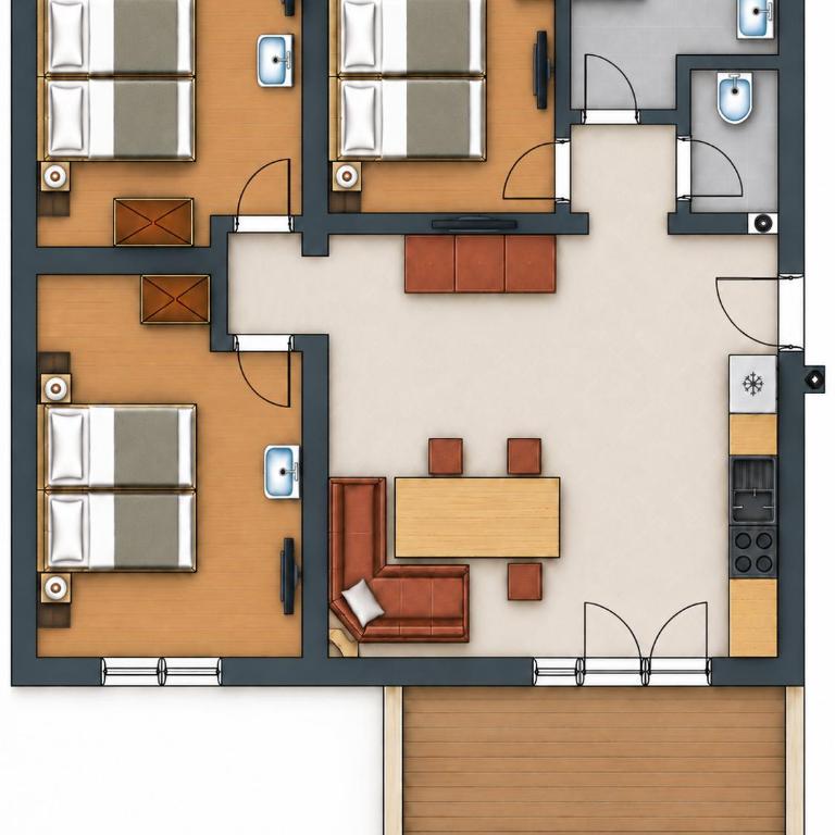 Haus Plattenkar - Appartement 3 Chambres - 8