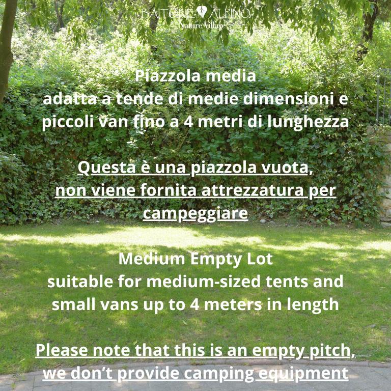 Camping Alpino - Nature Village - Medium Empty Lot (Bring your own tent or van) - 10