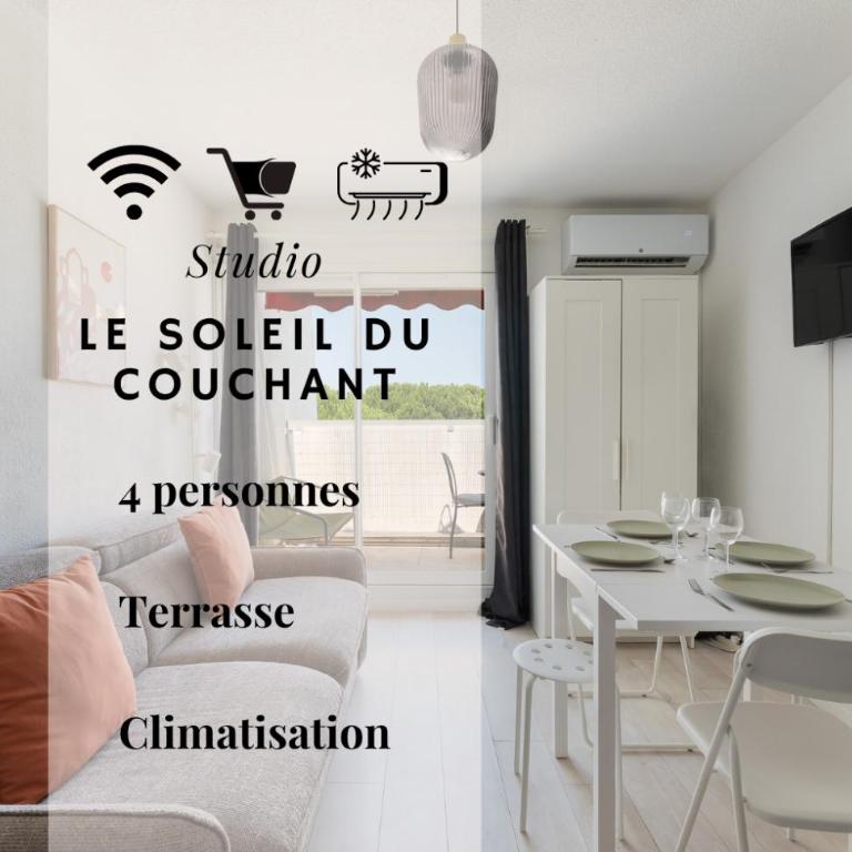 132 - Le Soleil du Couchant - 4 Pers, Clim - Studio - 1