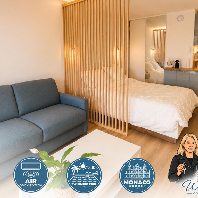 Modern Studio Pool Monaco Area - Appartement - 1