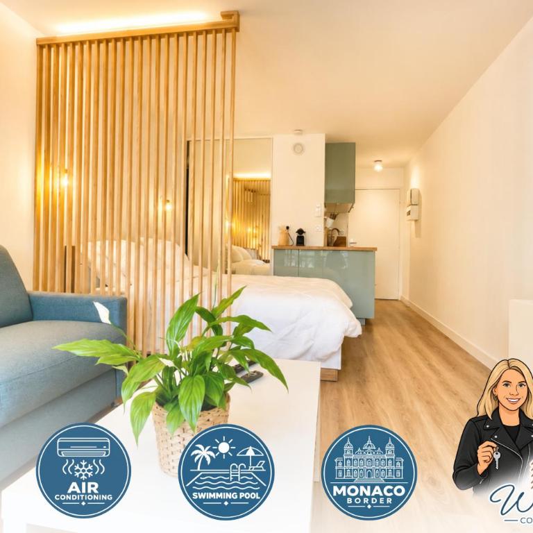 Modern Studio Pool Monaco Area - Appartement - 5