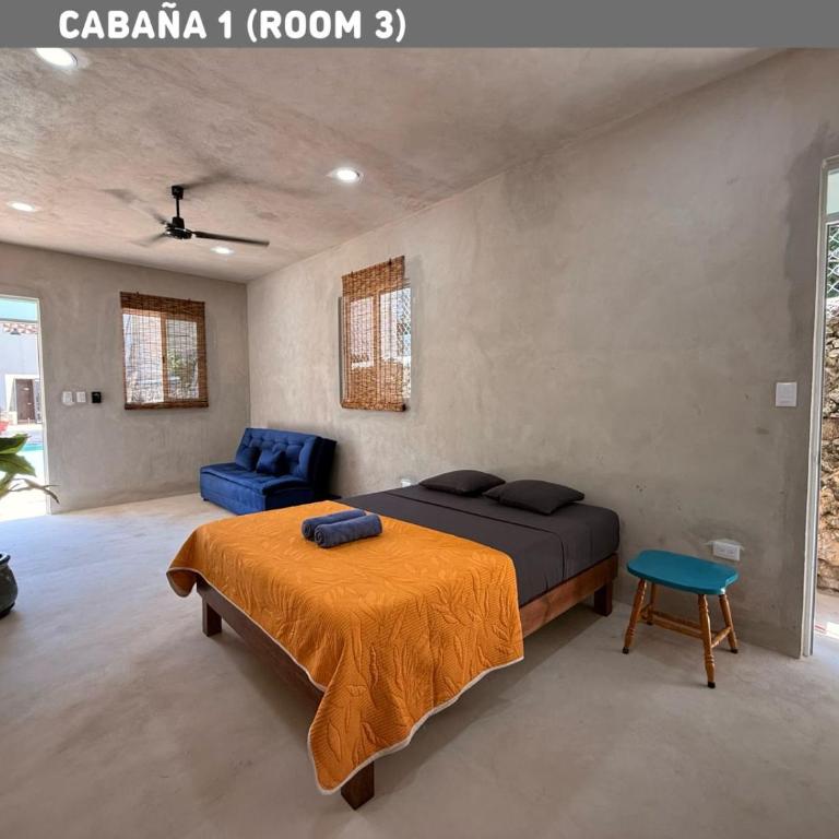 Villa con piscina para 16 personas en Mérida - Vierbettzimmer mit eigenem Bad - 12