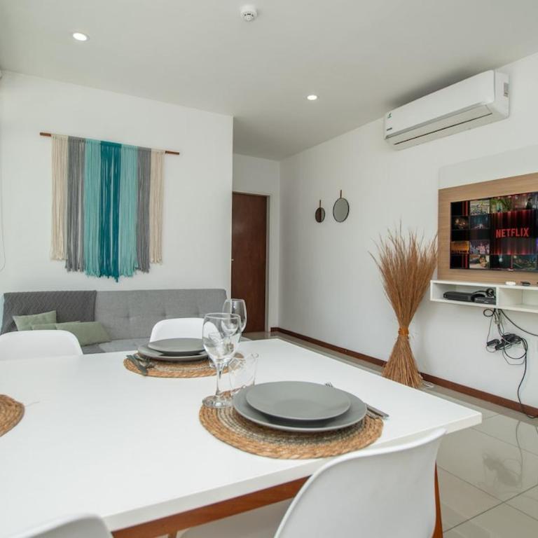 Modern 1BR Villa Morra with Balcony BBQ & Parking - Apartment - 8