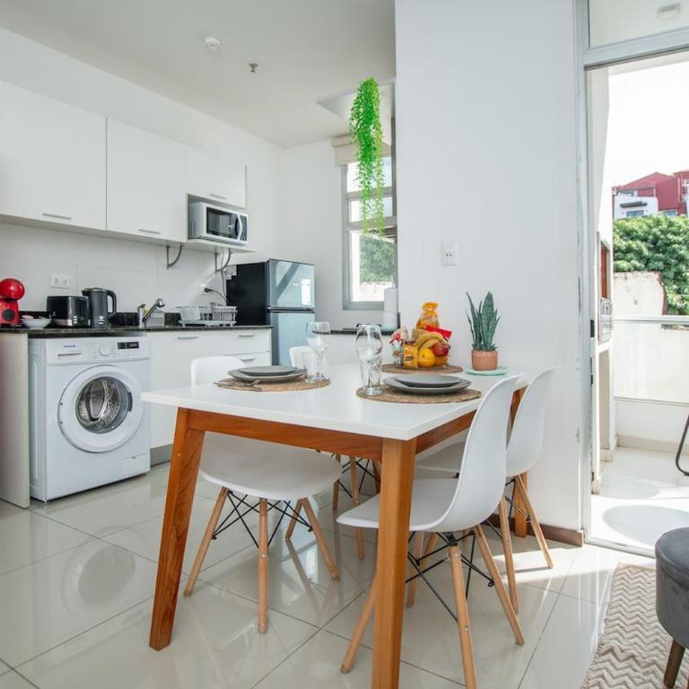 Modern 1BR Villa Morra with Balcony BBQ & Parking - Apartment - 13