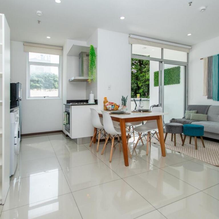 Modern 1BR Villa Morra with Balcony BBQ & Parking - Apartment - 15