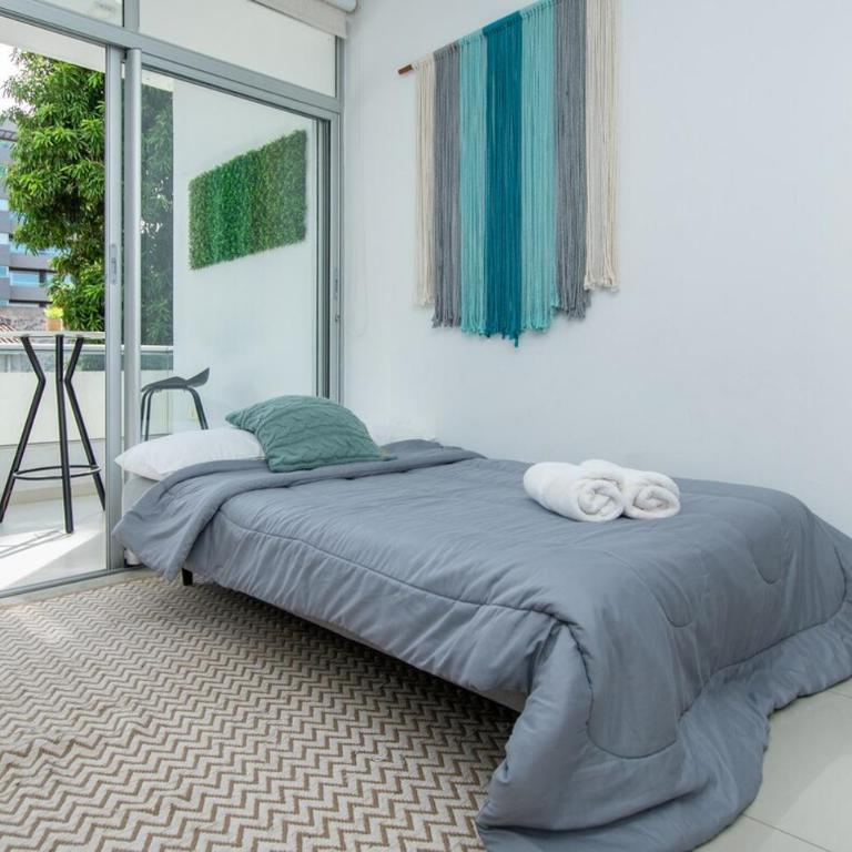 Modern 1BR Villa Morra with Balcony BBQ & Parking - Apartment - 20