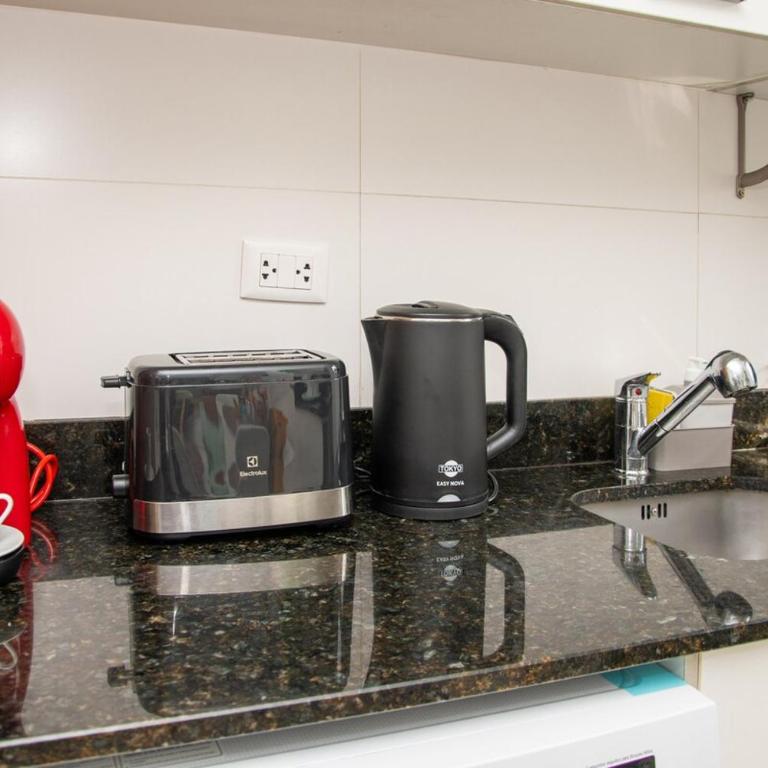 Modern 1BR Villa Morra with Balcony BBQ & Parking - Apartment - 26