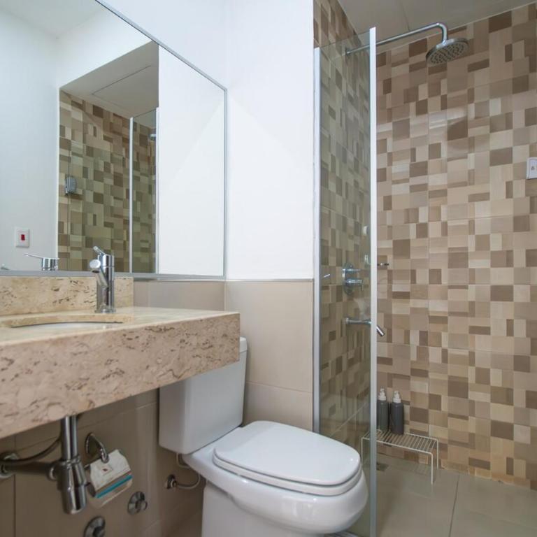 Modern 1BR Villa Morra with Balcony BBQ & Parking - Apartment - 38