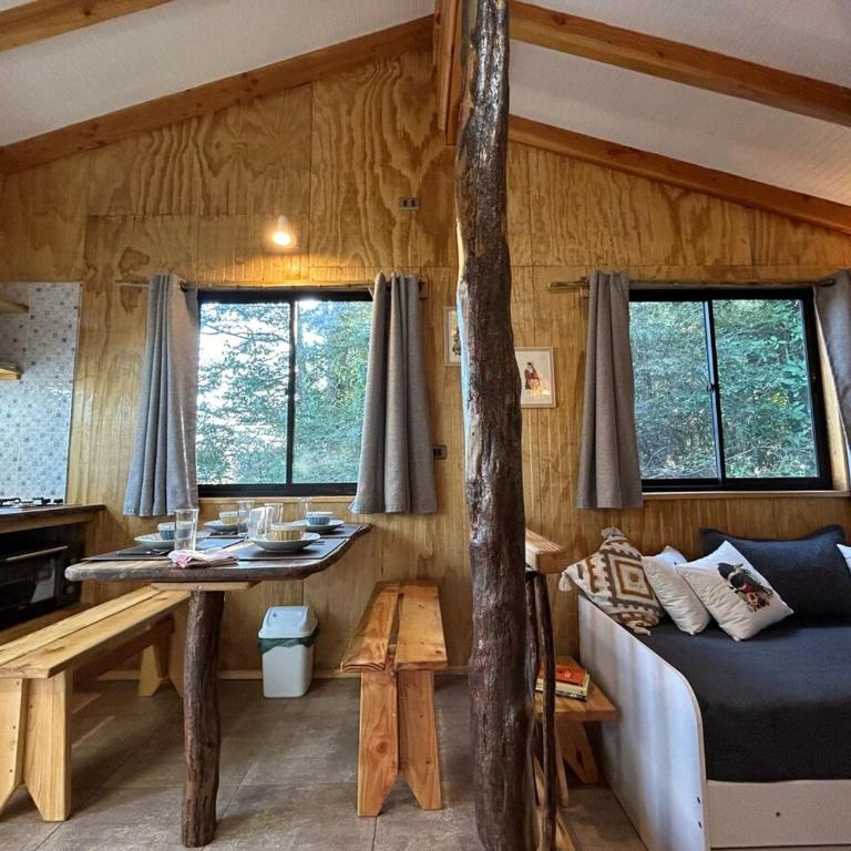 Kalfu Lodge Villarrica Hermosa cabaña en bosque - Two-Bedroom House - 23
