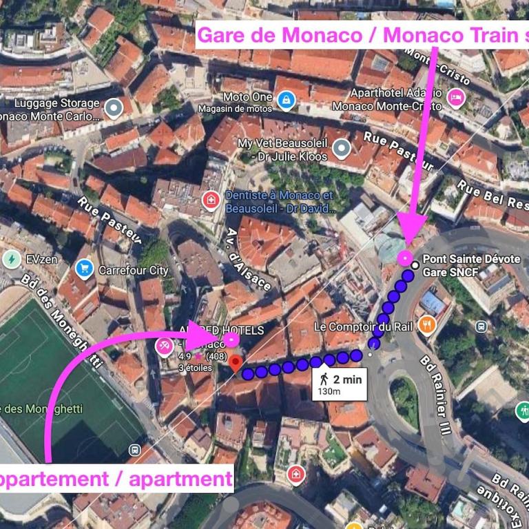 Nice 3 star apart near MC train Station 3rd floor - Appartement 1 Chambre - 4