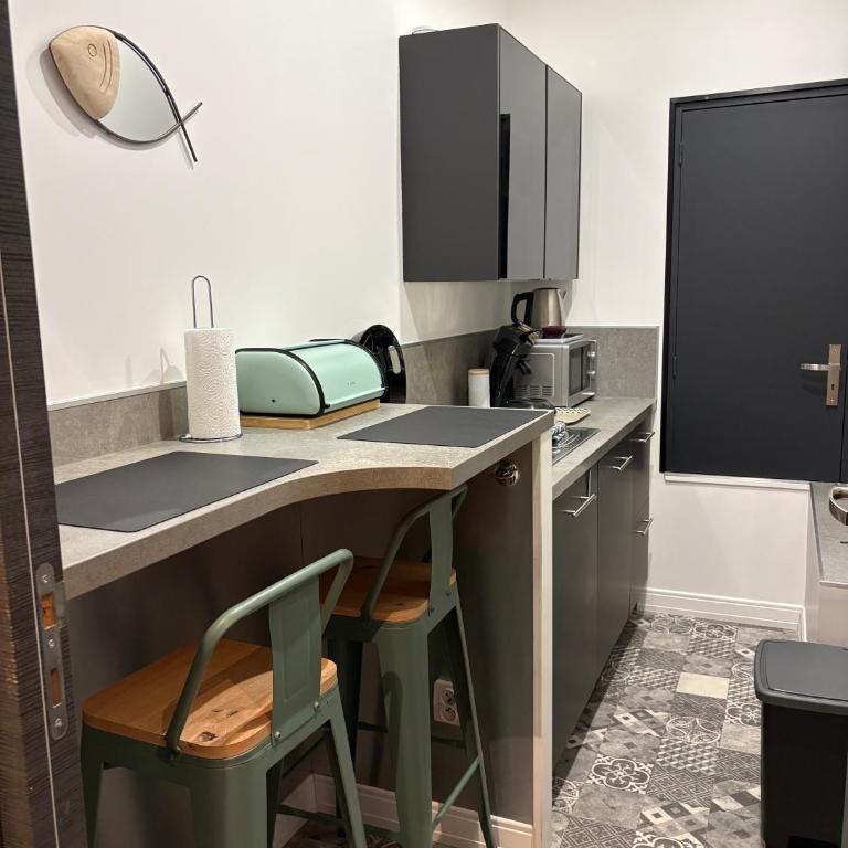 Chambre tout confort avec commodités espace repas wifi parking - Appartement 1 Chambre - 21