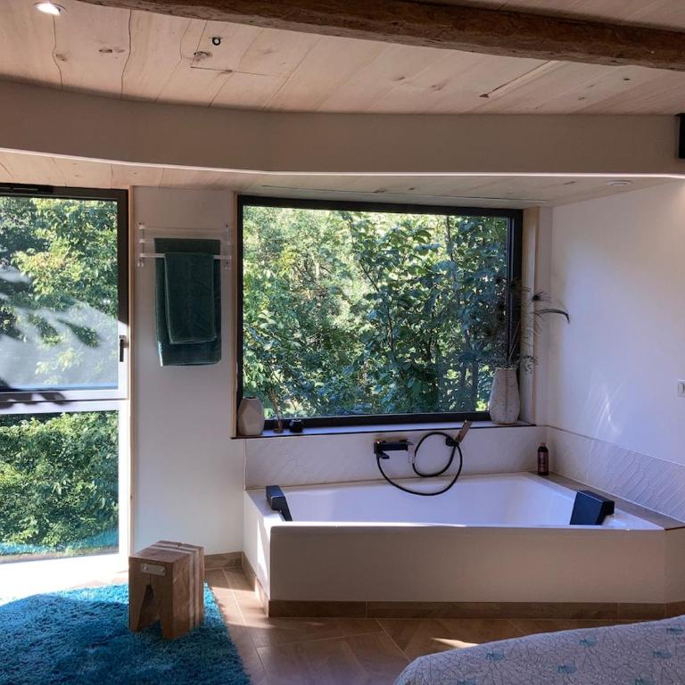 L'épidote 5 étoiles 4 personnes, cocon haute de gamme en pleine nature, jacuzzi - Maison 2 Chambres - 42