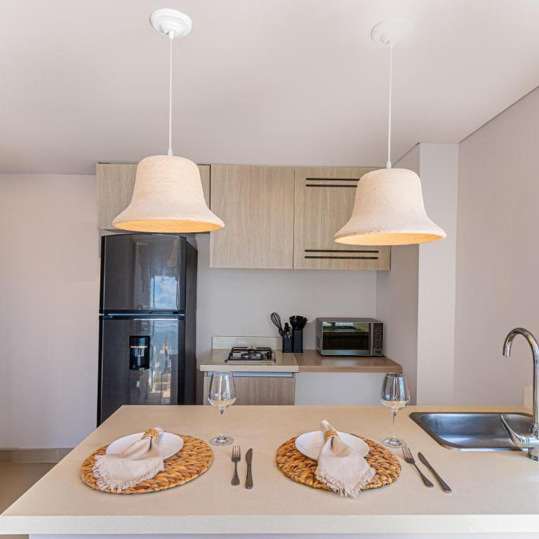 Dúplex en Bocagrande con piscina y vista al mar - Apartamento con vistas al mar - 10