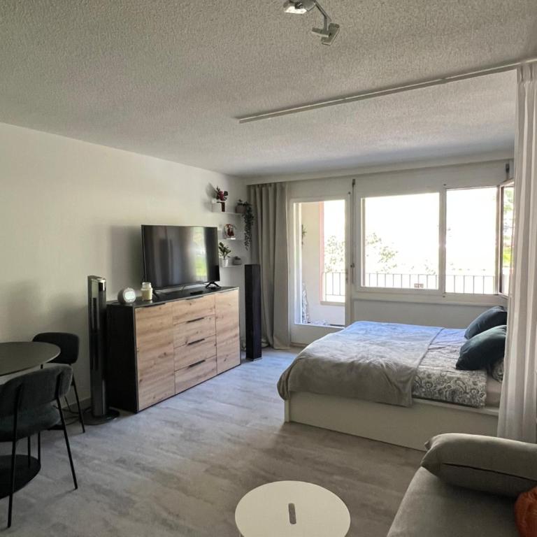 Studio 38 m2 bains de Saillon - Apartment mit 1 Schlafzimmer - 3