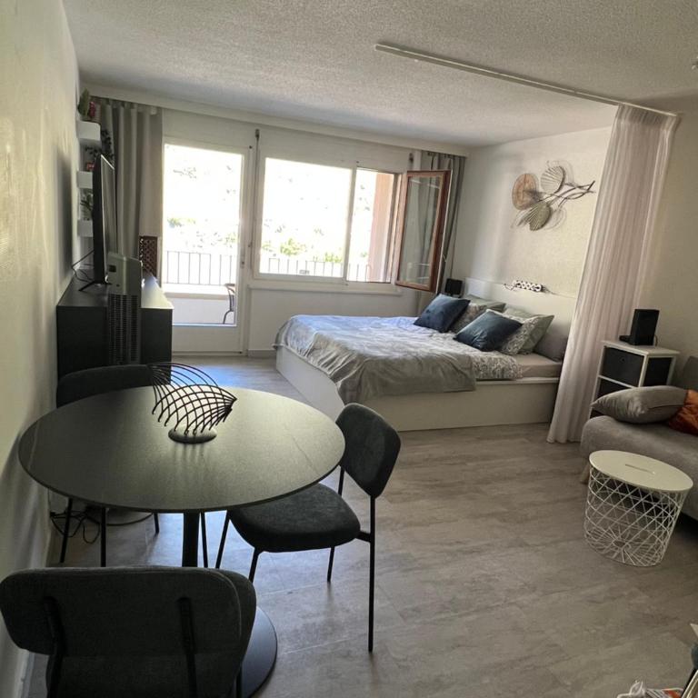 Studio 38 m2 bains de Saillon - Apartment mit 1 Schlafzimmer - 1