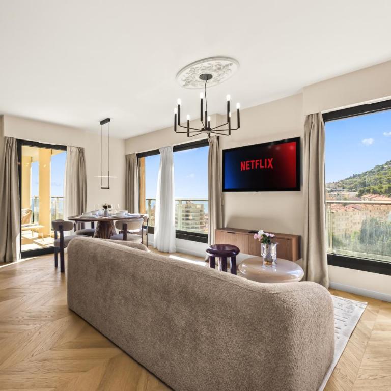 Luxurious 2-bedroom, pool, panoramic views, Monaco - HL - Appartement 1 Chambre - 9