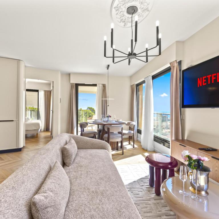 Luxurious 2-bedroom, pool, panoramic views, Monaco - HL - Appartement 1 Chambre - 8