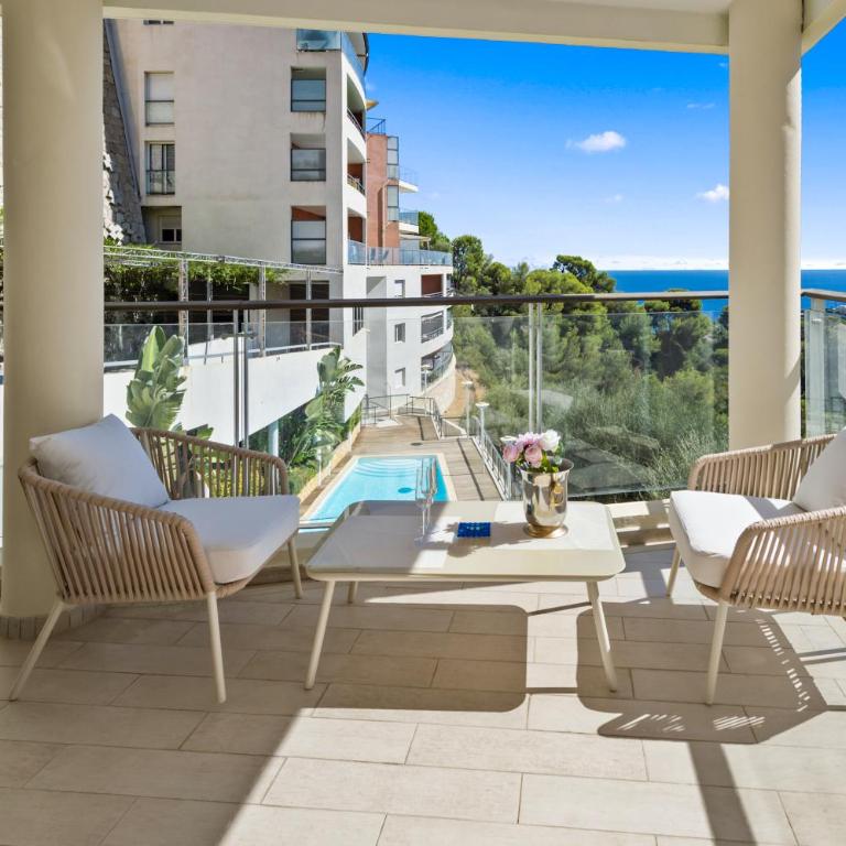Luxurious 2-bedroom, pool, panoramic views, Monaco - HL - Appartement 1 Chambre - 41