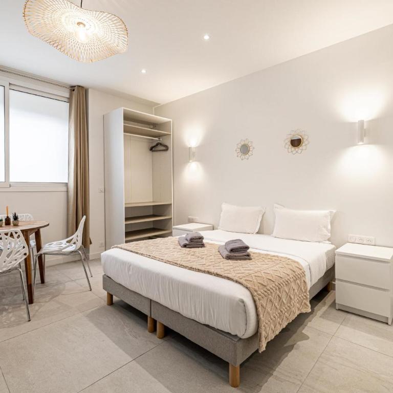 MERO ANT - Stunning studio for 2 people 200m from Croisette - Studio avec Lit Queen-Size - 4