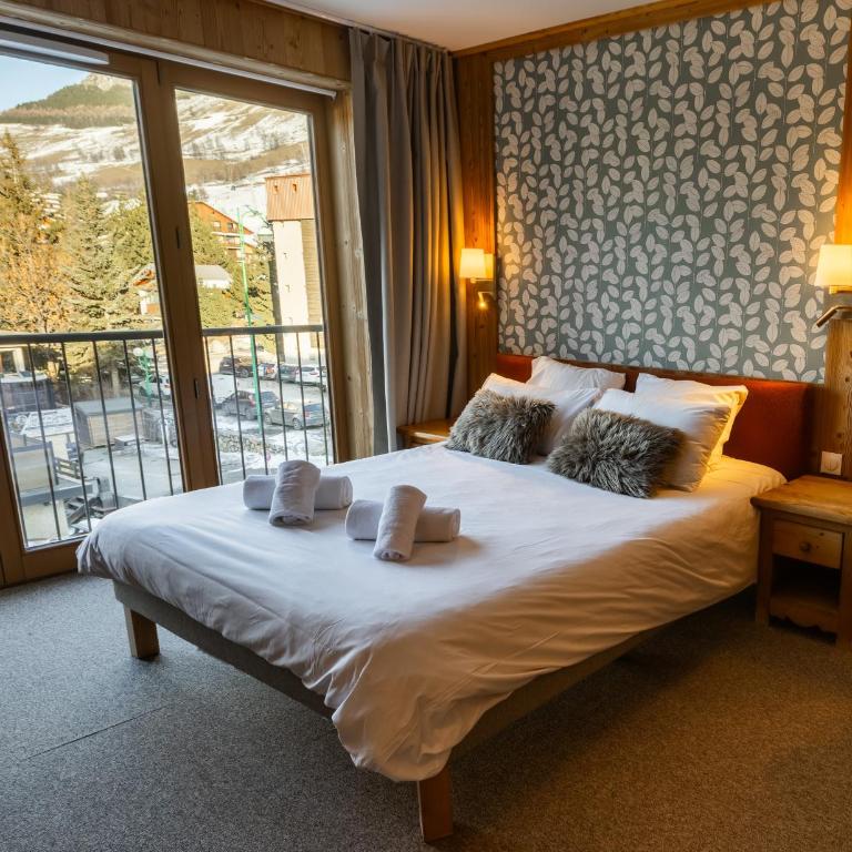 Hotel Le Sherpa - Chambre Double ou Lits Jumeaux avec Balcon - 1