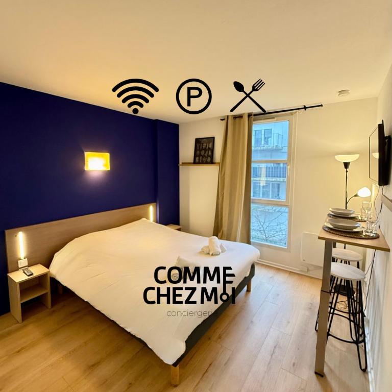 Studio Le 313, confortable et tout équipé, Garage Gratuit et Privatif à Nancy - Apartment mit 1 Schlafzimmer - 1