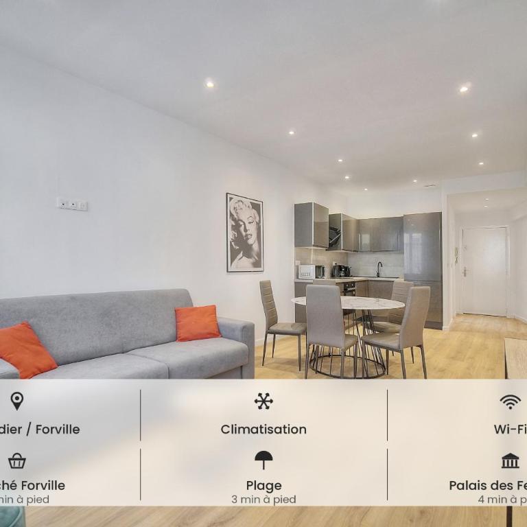 Charmant 2 chambres, MEYNADIER- FORVILE A2B243 - Apartamento de 2 dormitorios - 1
