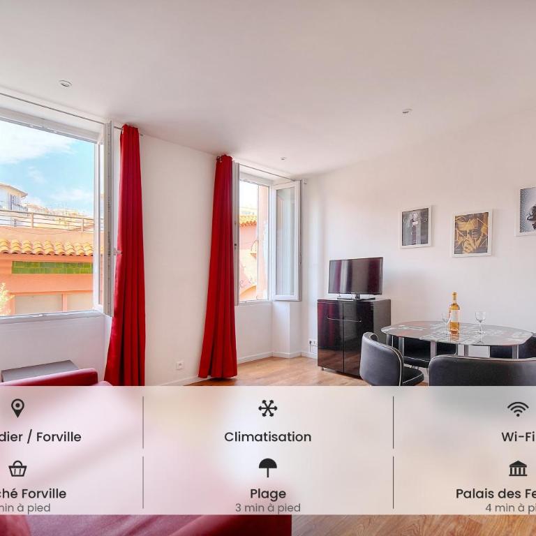 Charmant 2 pièces MEYNADIER-FORVILLE A1B209 - Apartamento de 1 dormitorio - 1
