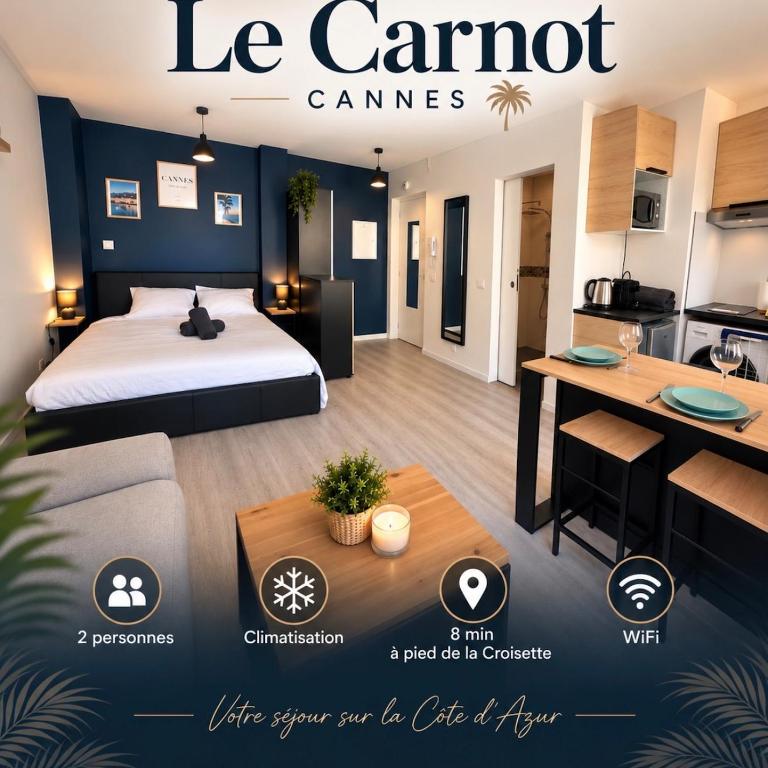 Le Carnot - Clim - 8 min Croisette - Appartement 1 Chambre - 1