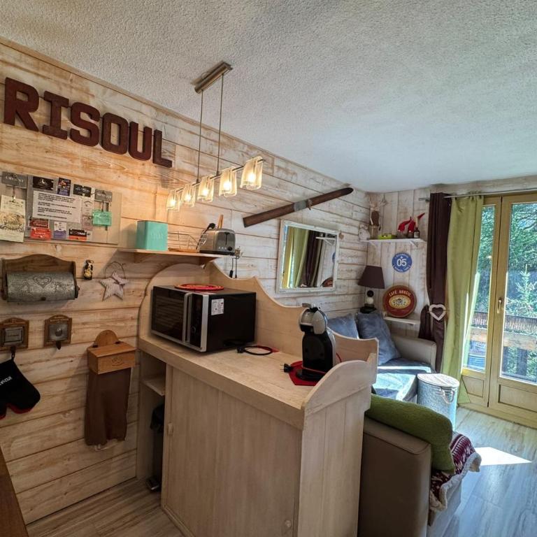 Studio rénové 5 pers - avec balcon - Les Clématites - Risoul 1850 - Appartement - 10