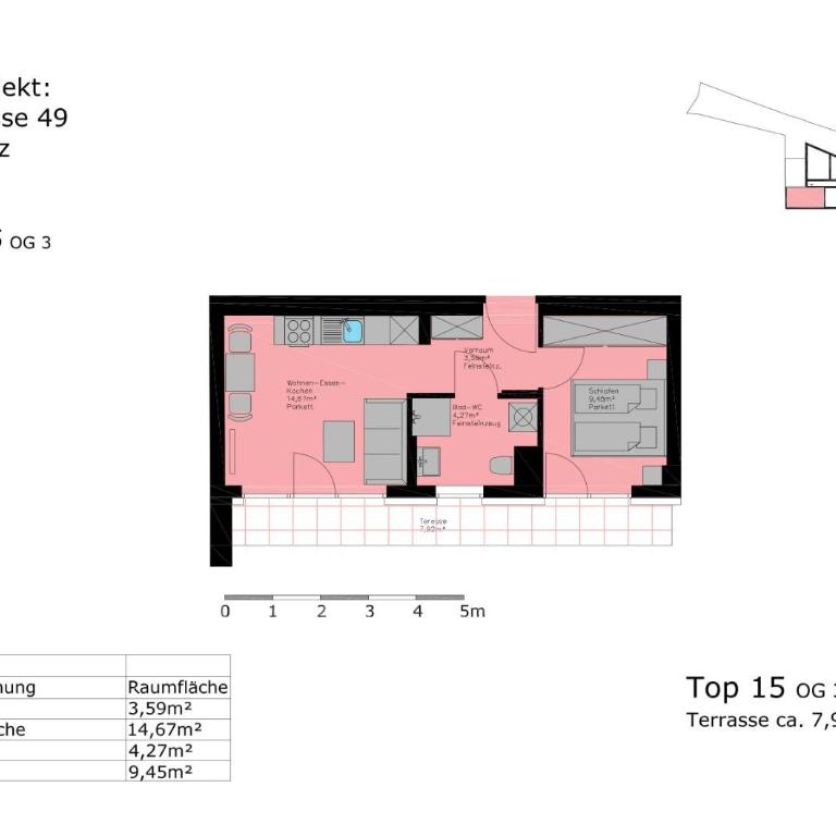 Penthouse Apartments & Playgrounds Graz - Apartment mit 1 Schlafzimmer - 6