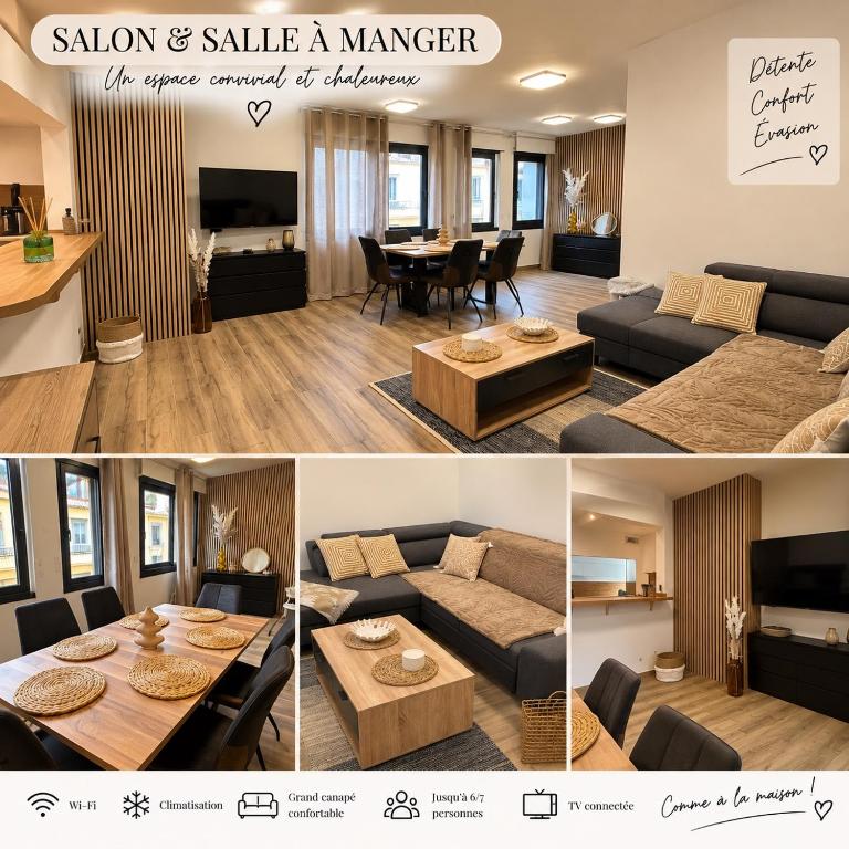 carpe diem T4 centre ville climatisé garage rénové - Appartement 3 Chambres - 5