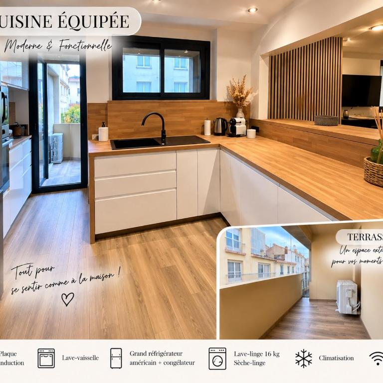 carpe diem T4 centre ville climatisé garage rénové - Appartement 3 Chambres - 4