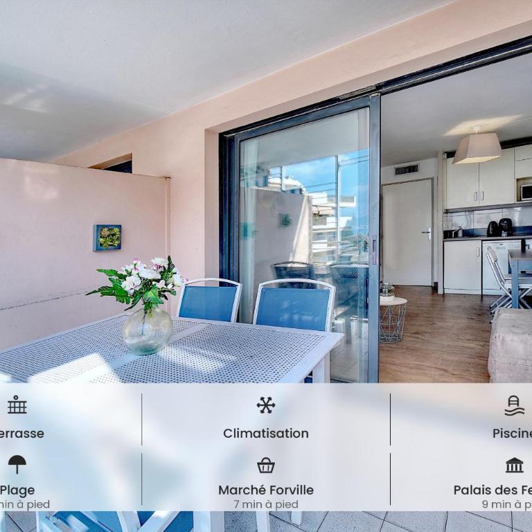 Agréable 2 pièces TERRASSE, PISCINE, Clémenceau A1B235 - Apartamento con balcón - 1