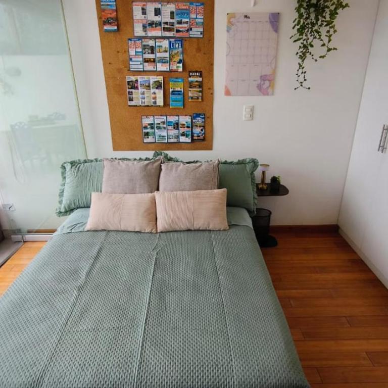 Room in a private apartment with bathroom and terrace Miraflores - Habitación Doble con terraza - 2