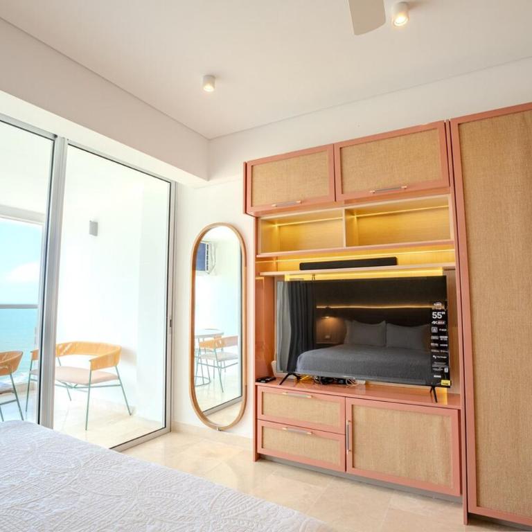 Apartamento Despierta Frente al Mar, con jacuzzi, piscinas y baño turco, cerca al aeropuerto - Two-Bedroom Apartment - 10
