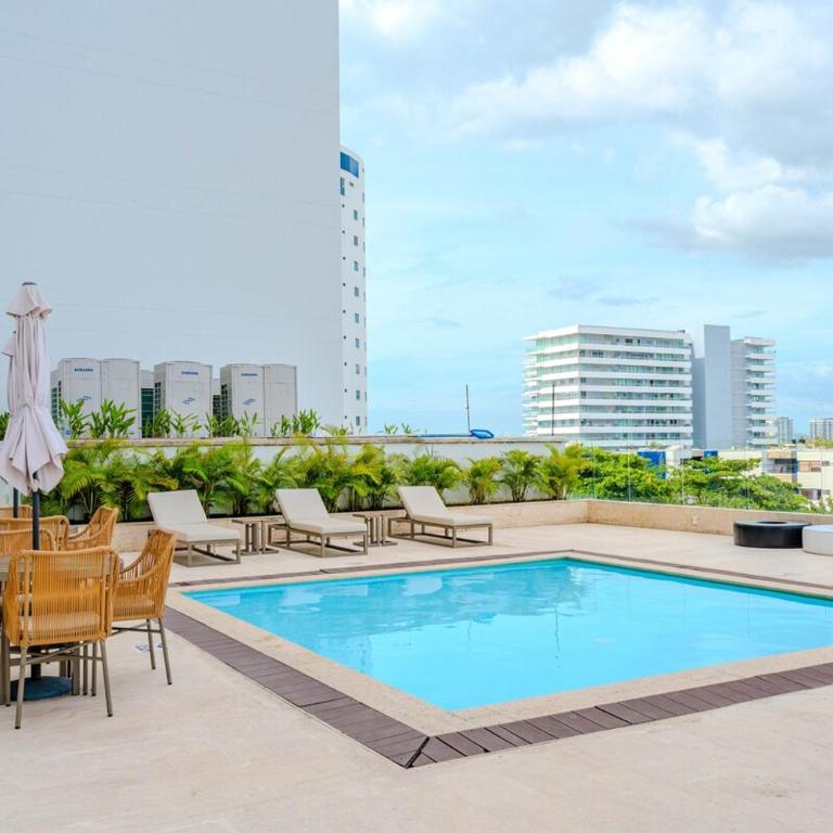 Apartamento Despierta Frente al Mar, con jacuzzi, piscinas y baño turco, cerca al aeropuerto - Two-Bedroom Apartment - 13