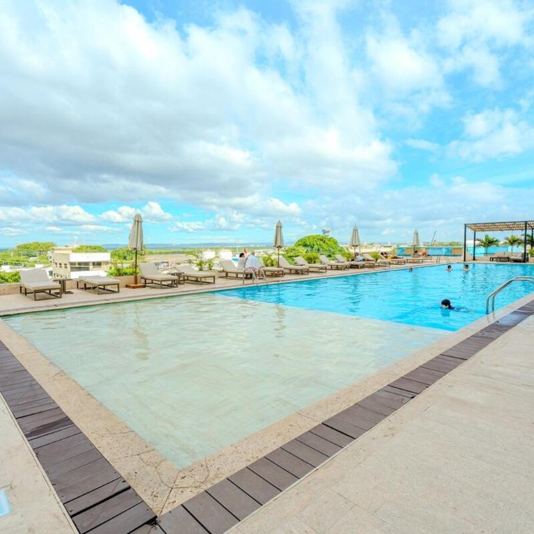 Apartamento Despierta Frente al Mar, con jacuzzi, piscinas y baño turco, cerca al aeropuerto - Two-Bedroom Apartment - 18