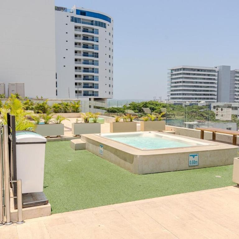 Apartamento Despierta Frente al Mar, con jacuzzi, piscinas y baño turco, cerca al aeropuerto - Two-Bedroom Apartment - 26