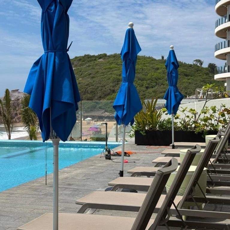 Lujo frente al mar, Alberca, Vista al oceano - Apartment - 52