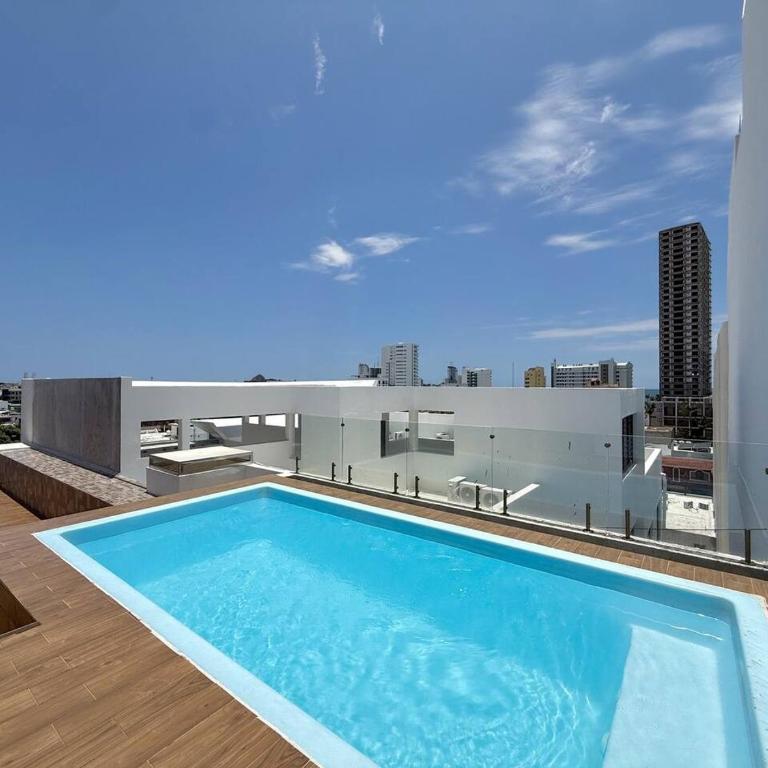 Alberca en Roof con Asador Cerca de la Playa - Apartamento - 27