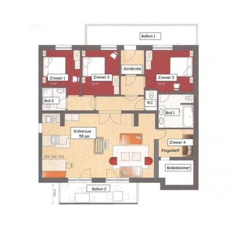 All Seasons Lodge by All in One Apartments - Penthouse Apartment mit Balkon und Bergblick - 27