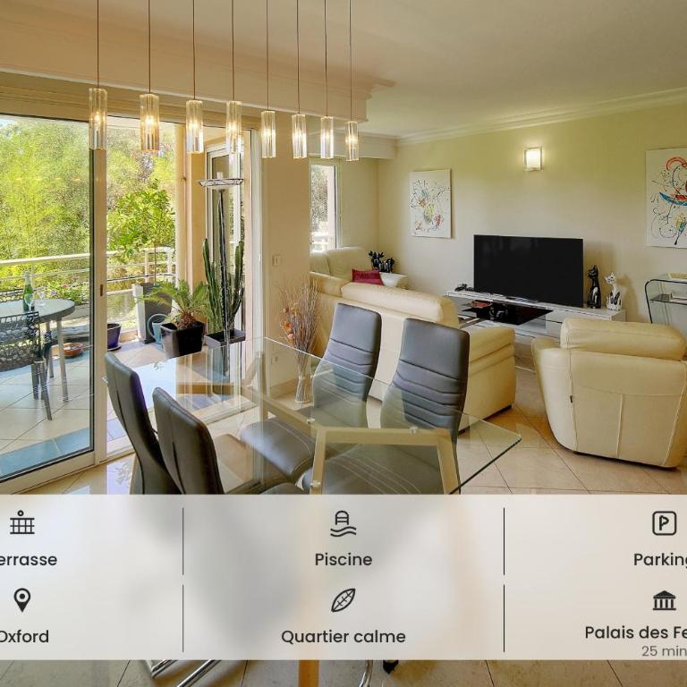 Lumineux 3 chambres TERRASSE PISCINE PARKING A3B134 - Appartement avec Terrasse - 1