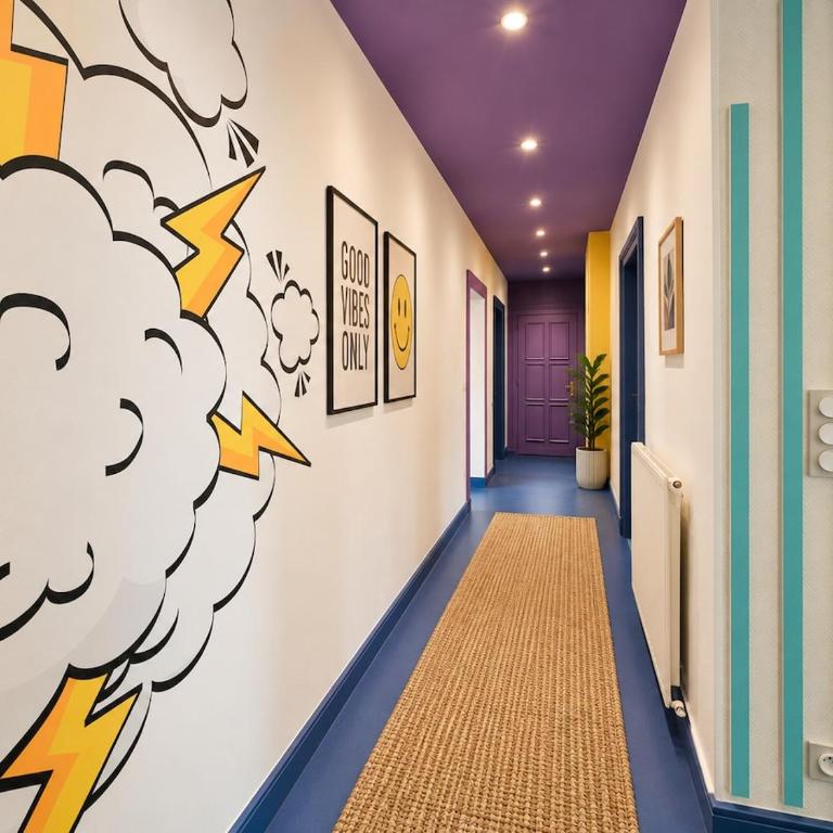 By FLB Property - POP ART & Jacuzzi, Mulhouse - One-Bedroom Apartment with Spa Bath - 11