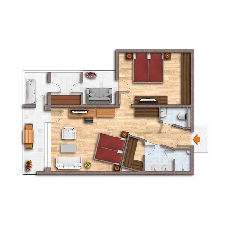 Wedelhütte Hochzillertal - Suite mit Sauna - 15