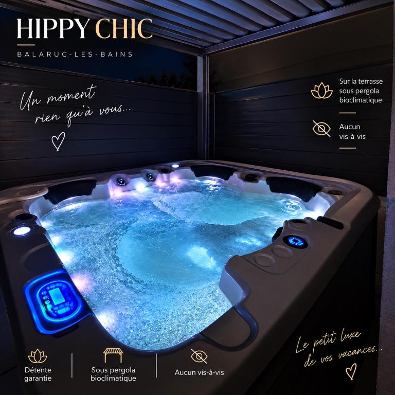 l'hippy chic jacuzzi superbe vue étang de Thau - Apartment mit Poolblick - 35