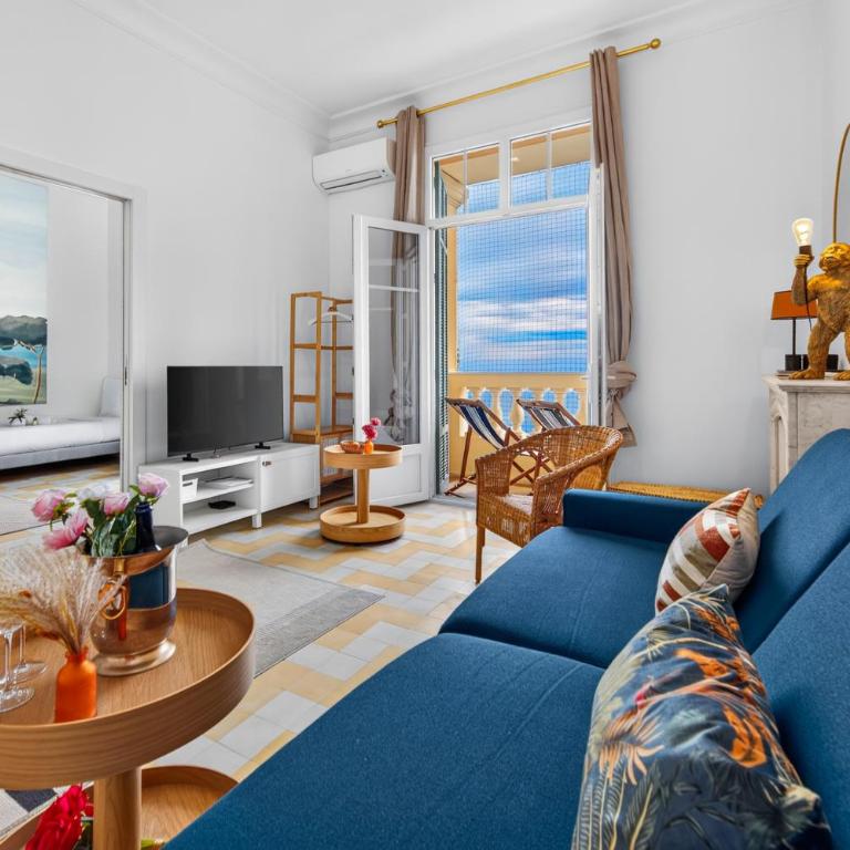 L'IMPERIAL - Splendide 2 pièces dans un Palace-Vue Mer - Menton - Appartement 1 Chambre avec Balcon et Vue sur Mer - 17