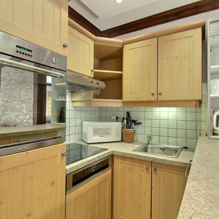 Arc 1950, Appartement 2 chambres, 07 pers, Vue Montagne, Sauna, Hammam, Jacuzzi, salle de fitness, Piscine extérieure chauffée - Apartment mit 2 Schlafzimmern und Bergblick - 9