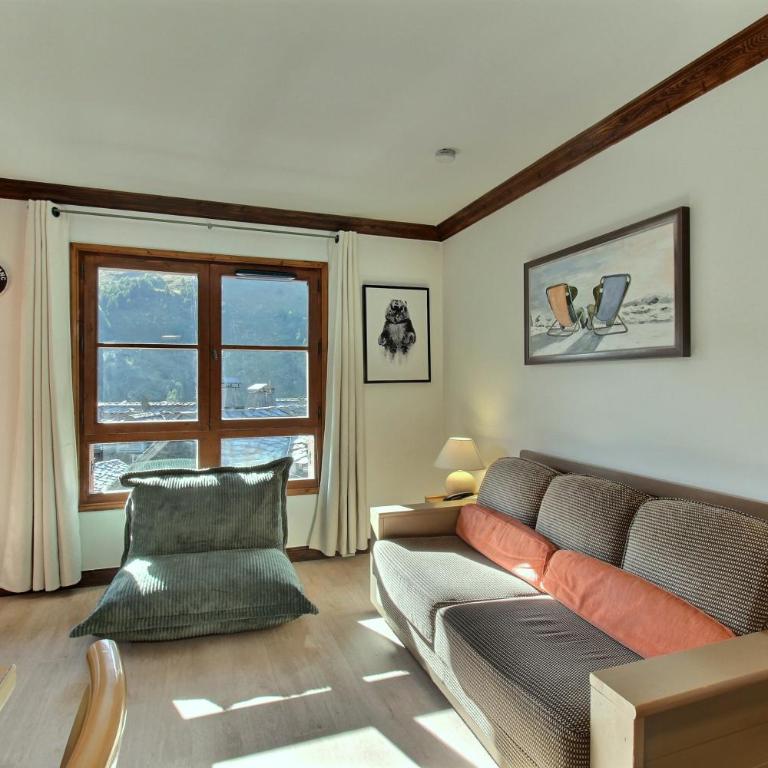 Arc 1950, Appartement 2 chambres, 07 pers, Vue Montagne, Sauna, Hammam, Jacuzzi, salle de fitness, Piscine extérieure chauffée - Apartment mit 2 Schlafzimmern und Bergblick - 5