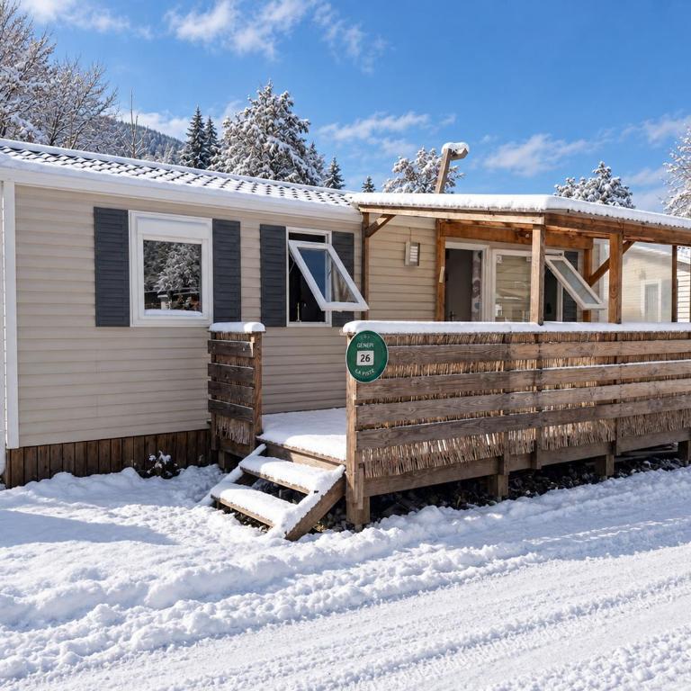 Le Génépi Mobil-home 3 chambres pour 6 pers avec Climatisation Camping 3 etoiles - Maison 3 Chambres - 2