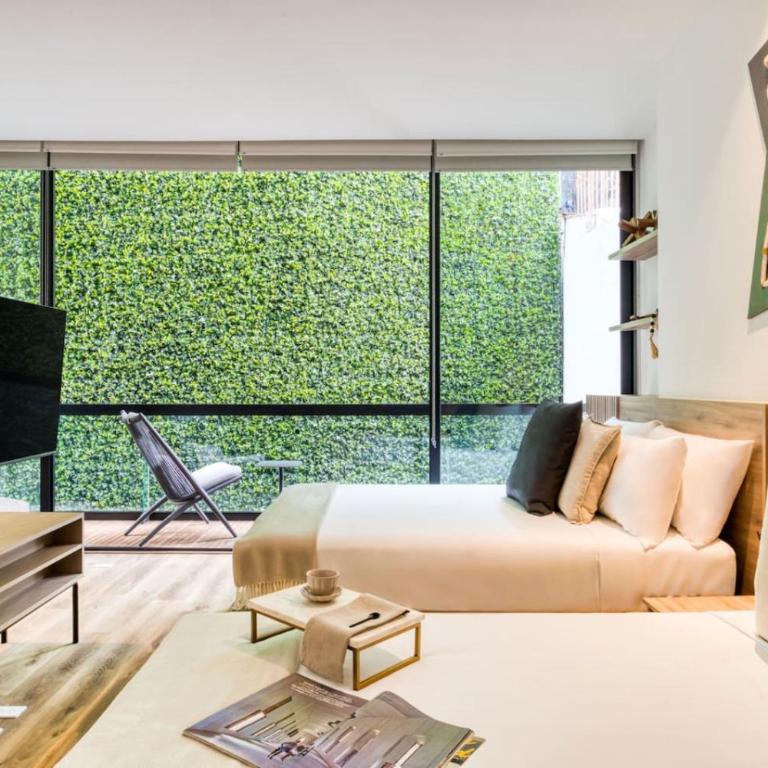 Terraza Privada Rooftop, Jacuzzi and Gym - Chambre Double Supérieure avec Deux Lits Doubles - 8